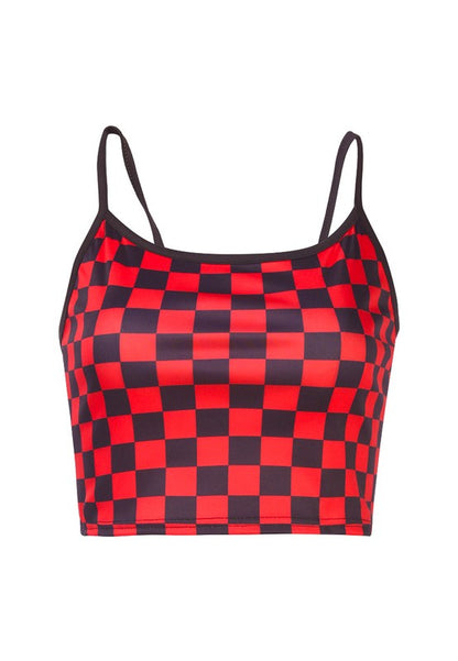 Checkerboard Crop Top