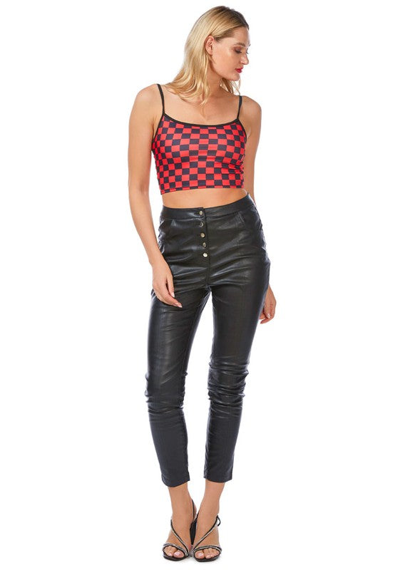 Checkerboard Crop Top