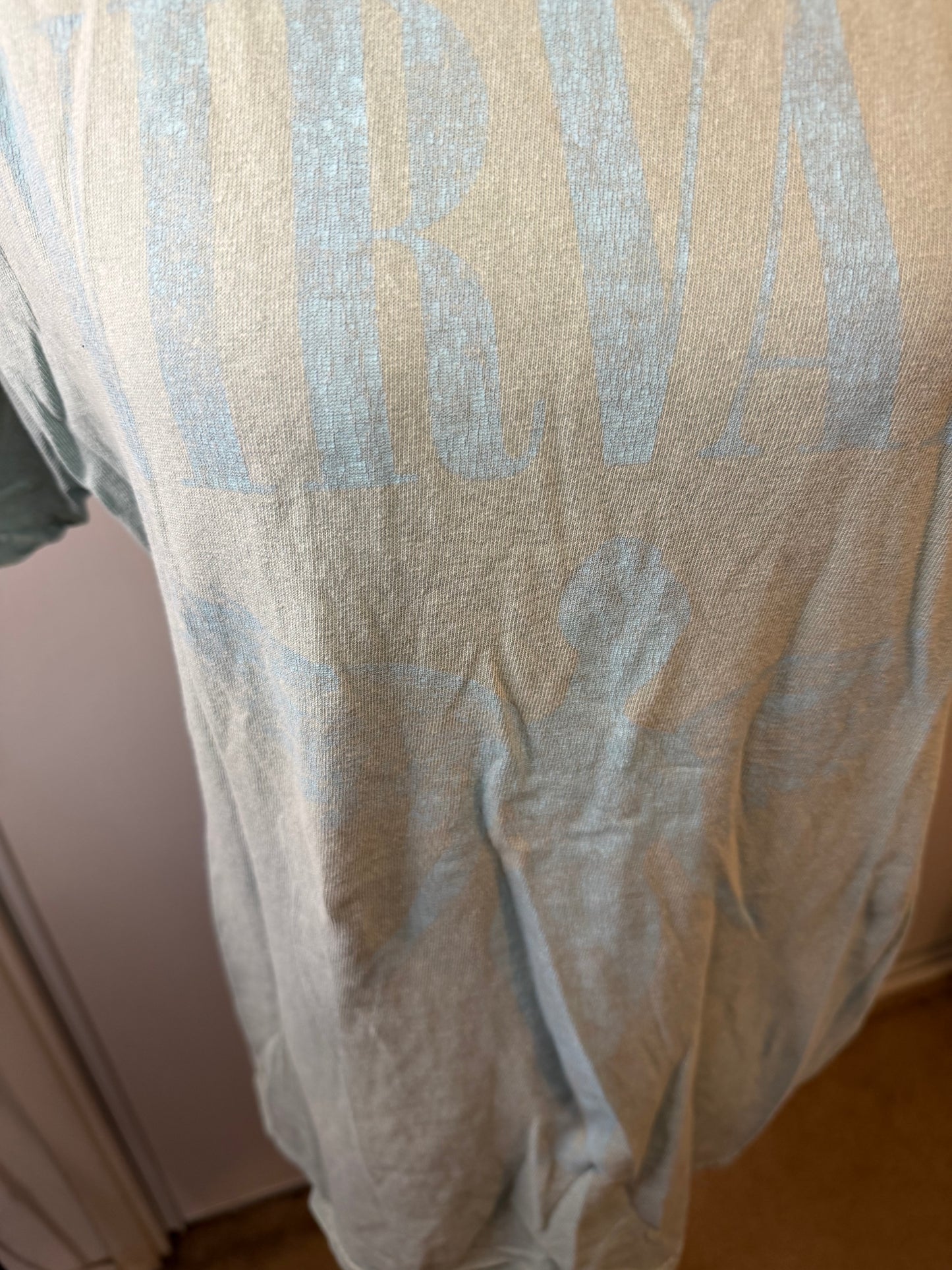 Amber Moon Revival: 100% Cotton Green Nirvana Tee