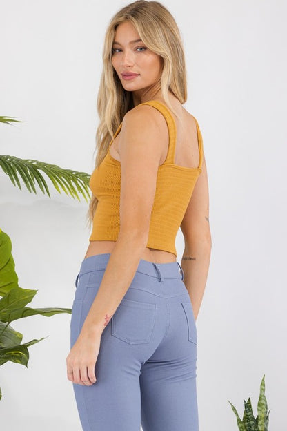 Seamless Crop Tank in multiple colors