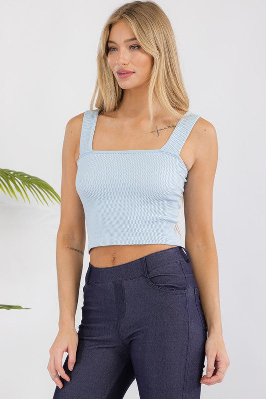 Seamless Crop Tank in multiple colors