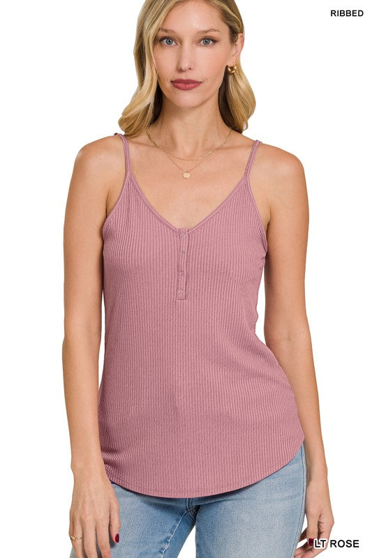 Amber Moon Basics: Half Button Cami