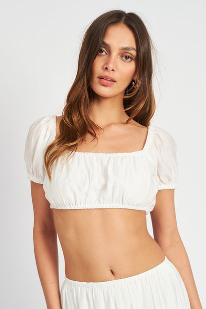 Peasant Crop Top