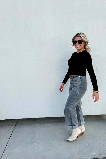 PREORDER: Grey Clover Front Pocket Jeans