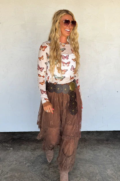 PREORDER: Autumn Blooming Maxi Skirt