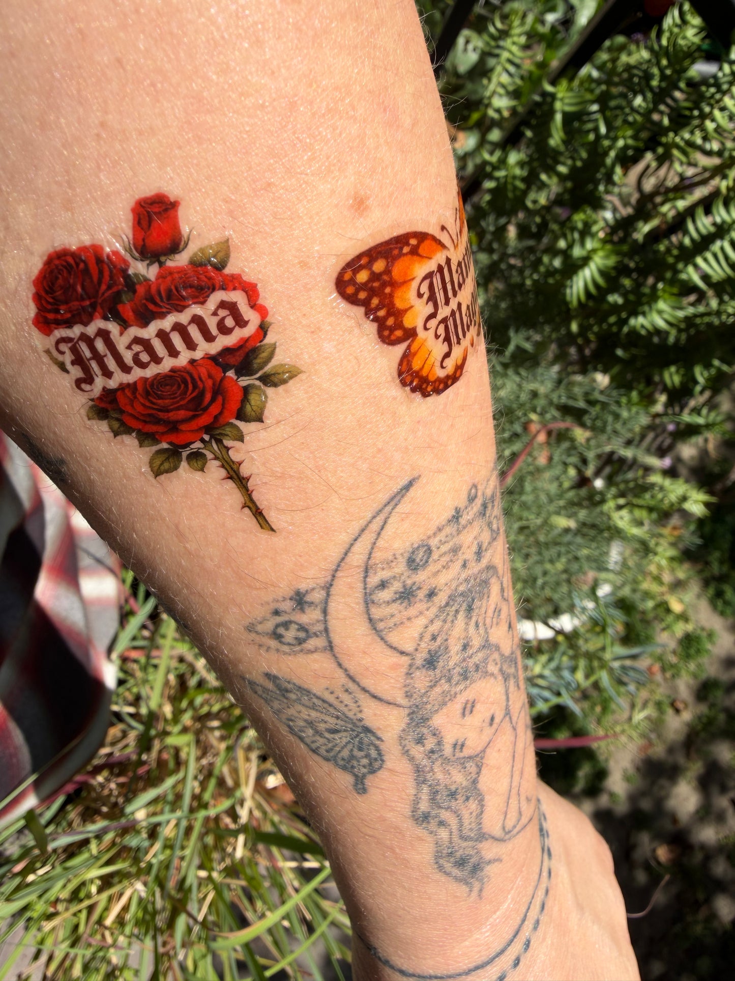 Amber Moon Boutique Rose Mama Temporary Tattoo