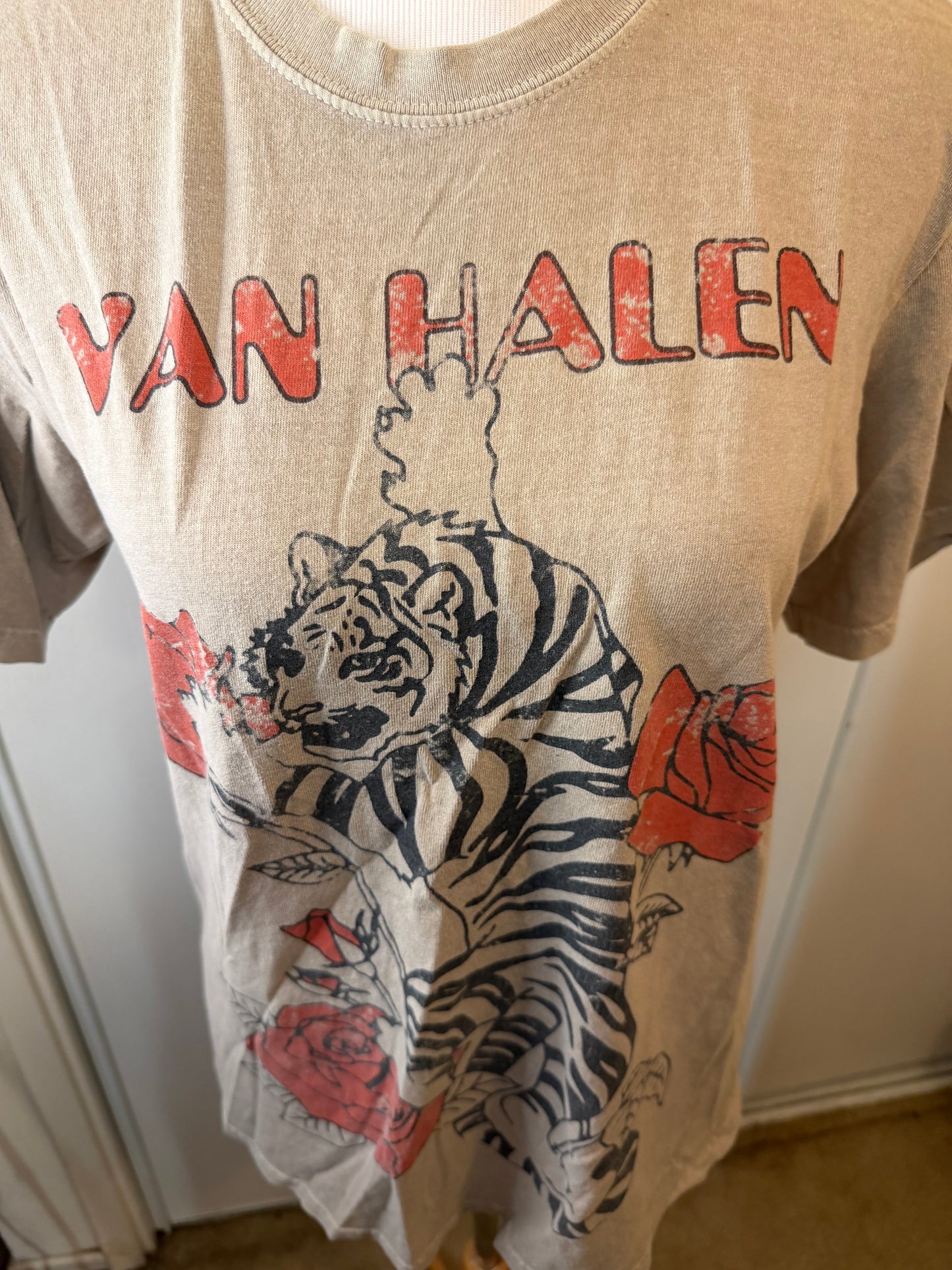 Amber Moon Revival: 100% Cotton Van Halen Women's Tiger Tee