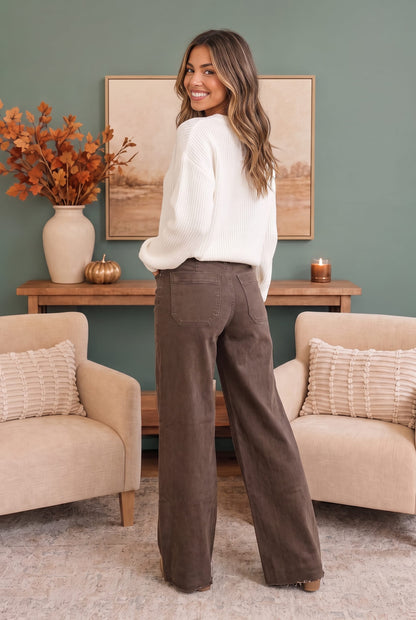 Vintage Washed Brown Jeans