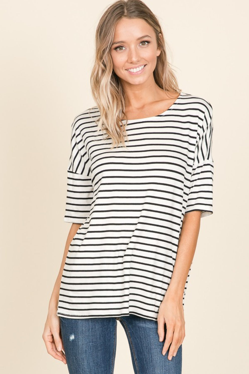 Nicole Striped Tee