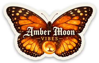 Amber Moon Vibes Butterfly Sticker