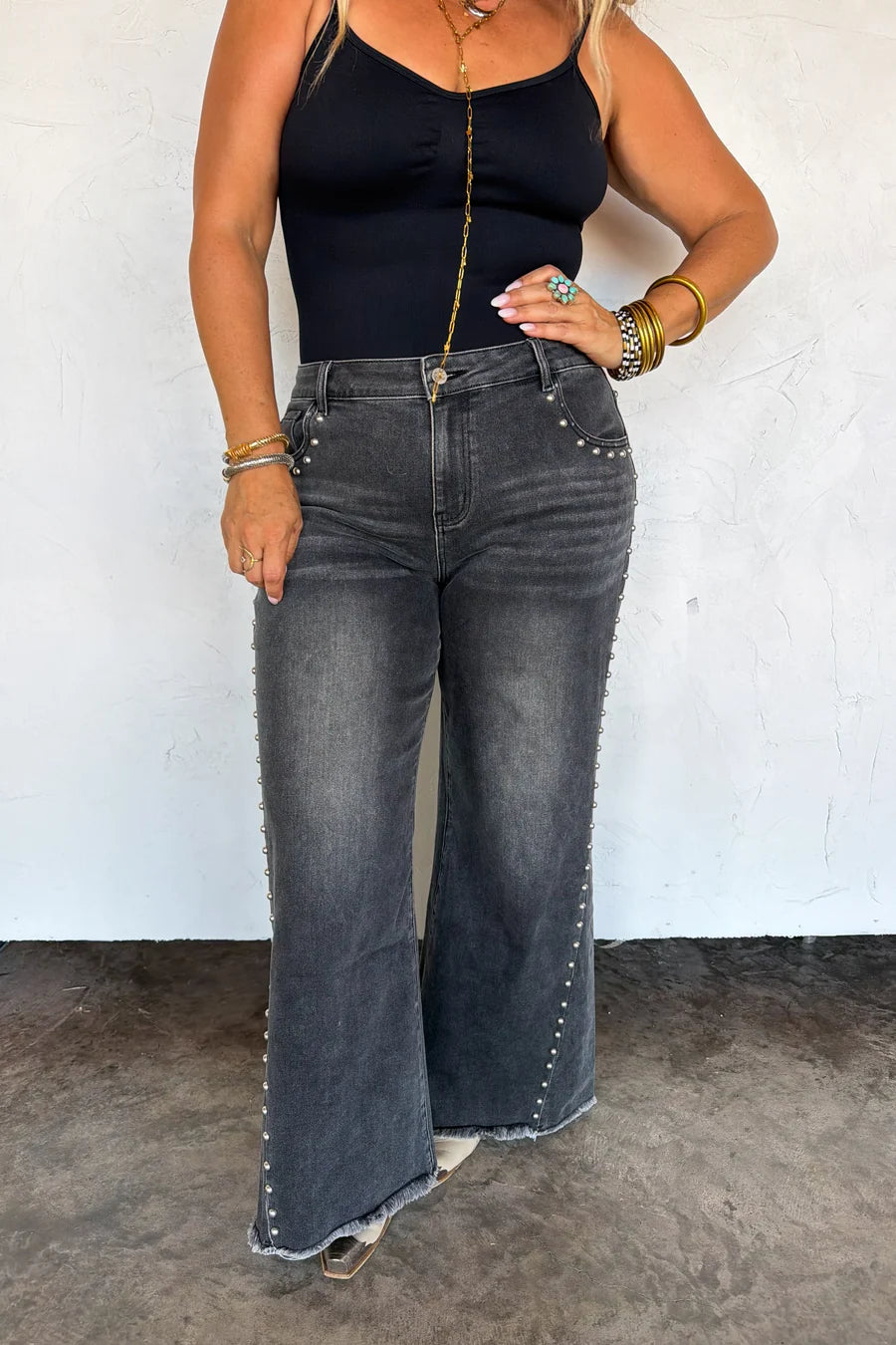 PREORDER: Off the Grid Studded Jeans