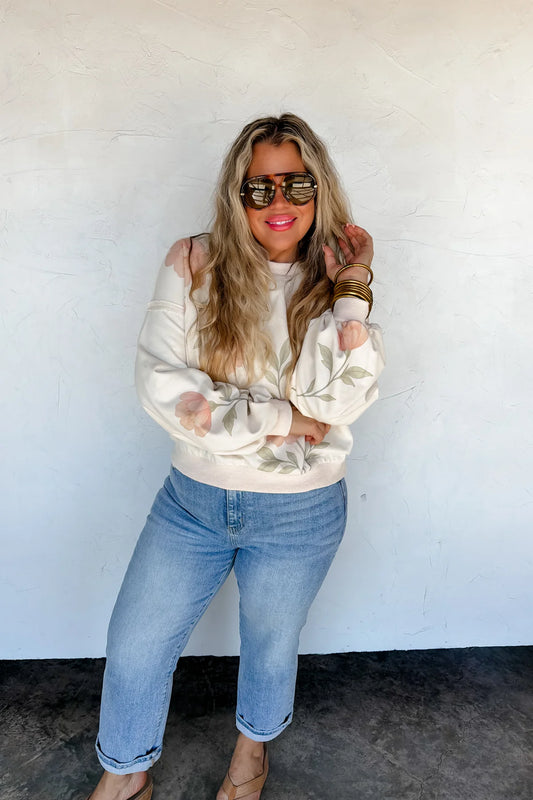 PREORDER: Spring Floral Pullover