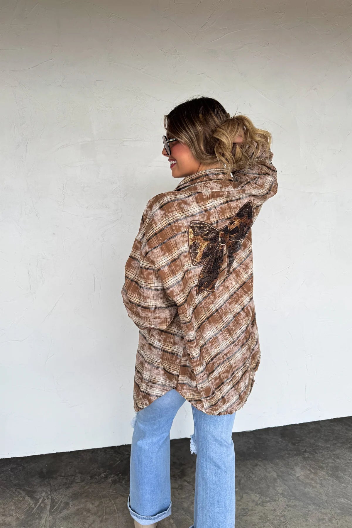 PREORDER: Juniper Bleached Plaid Top