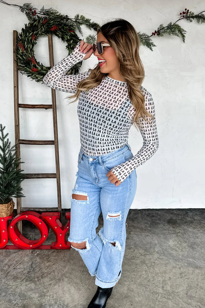 PREORDER: Christmas Dress It Up Mesh Tops