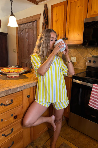 PREORDER: Sunrise & Coffee Luxe PJ Set