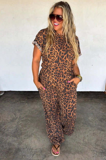 PREORDER: Cheetah Kelsey Pants Set