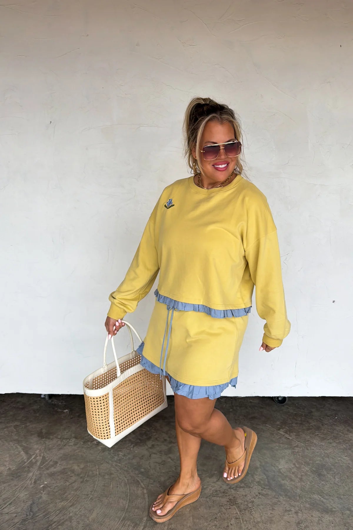 PREORDER: Spring Flower Skirt Set