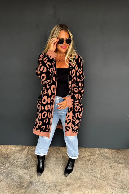 PREORDER: Leopard Cloud Reversible Cardigan