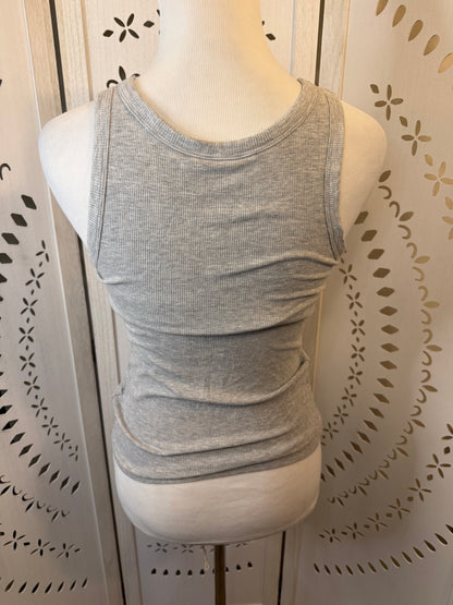 Amber Moon Revival: Built in Bra Grey Tank