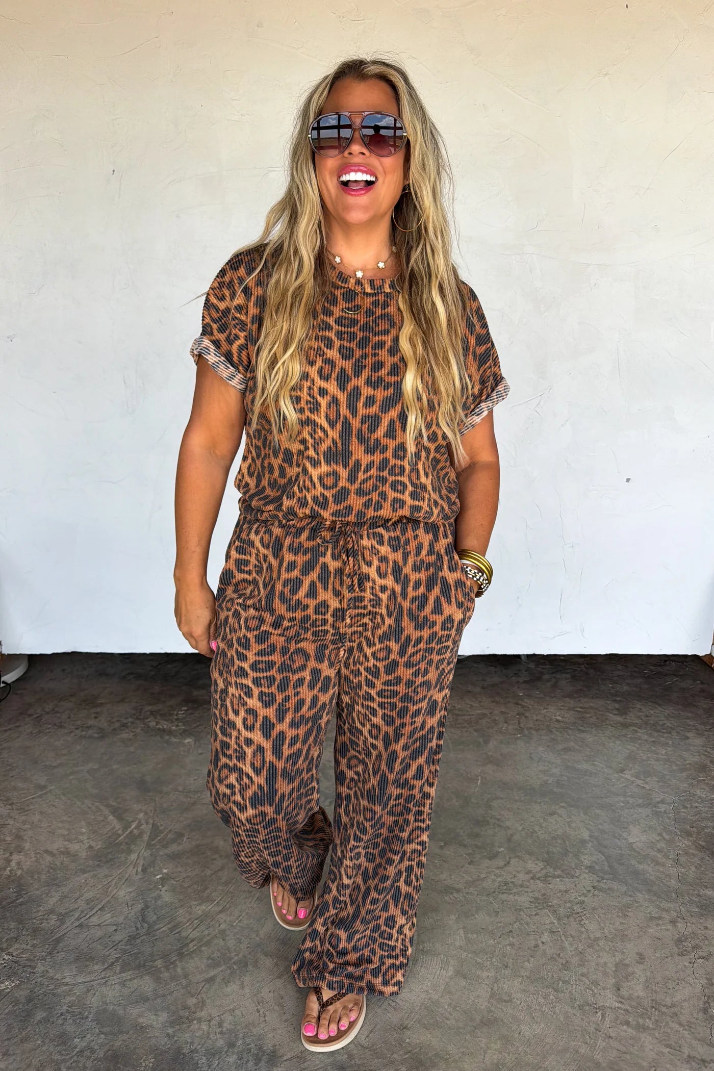 PREORDER: Cheetah Kelsey Pants Set