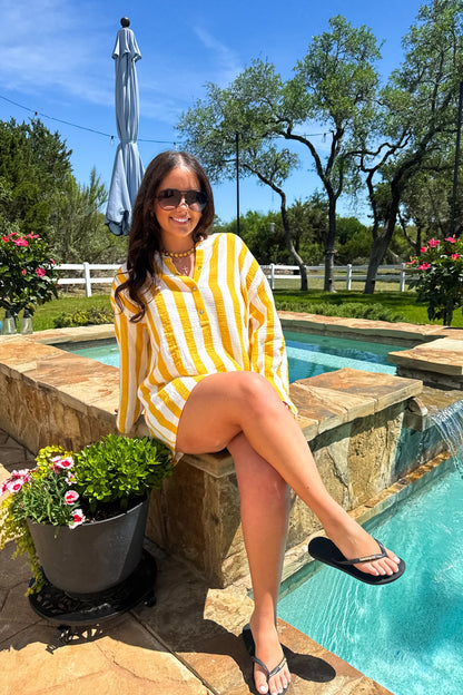 PREORDER: 100% Cotton Weekend in Capri Coverup