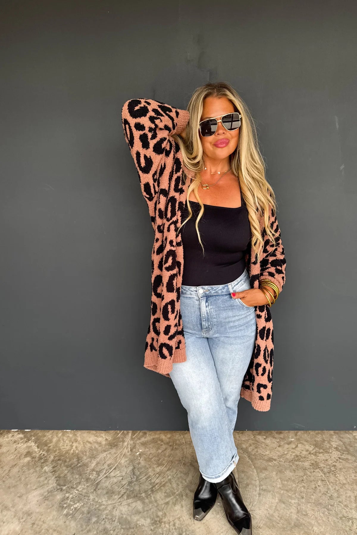 PREORDER: Leopard Cloud Reversible Cardigan