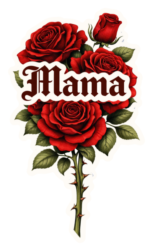Amber Moon Boutique Rose Mama Temporary Tattoo