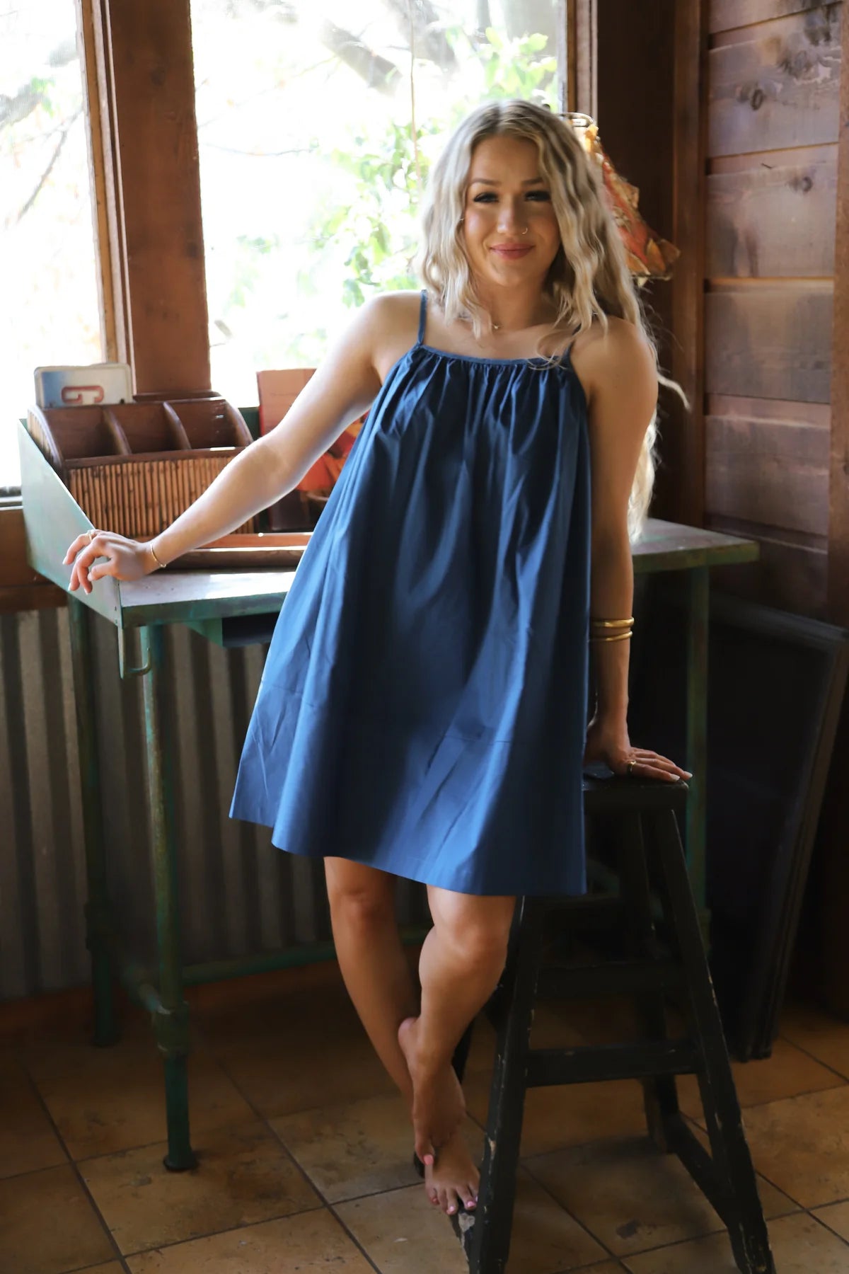 PREORDER: Dockside Darling Dress - 100% Cotton