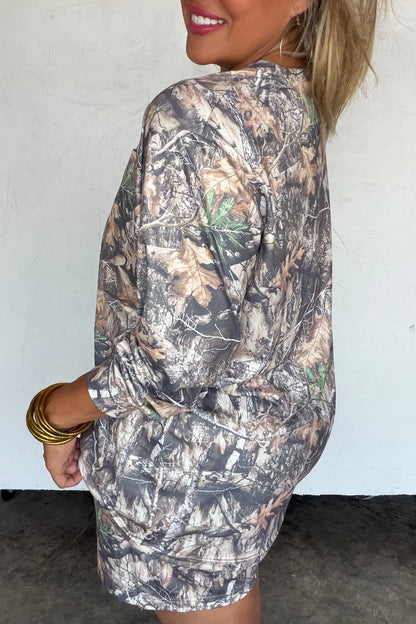 PREORDER: Cozy in Camo Lounge Set