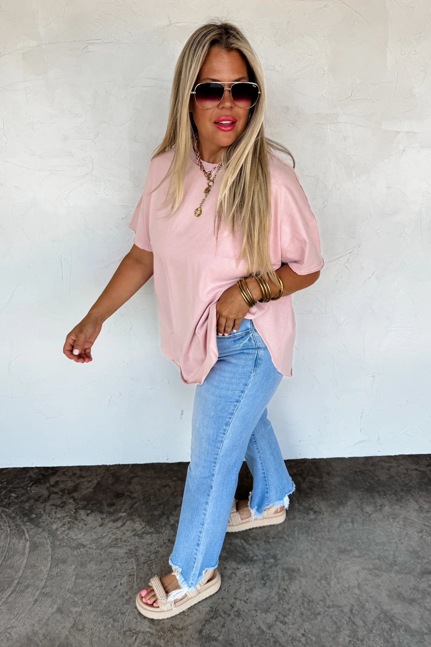 Basics: Joey Washed Cotton Boyfriend Tee