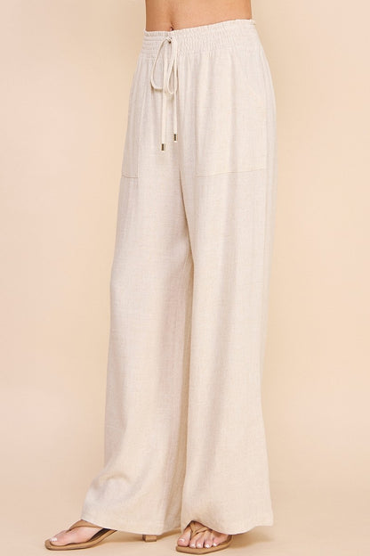 Beach Front Linen Pants in Natural