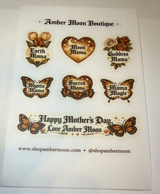 Amber Moon Boutique Mama Sticker Collection