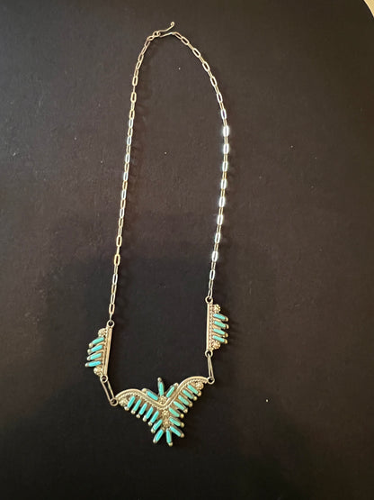 Vintage Zuni Turquoise Necklace