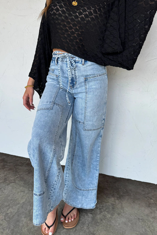 CLOSED PREORDER: Jovie Tie Waist Jeans