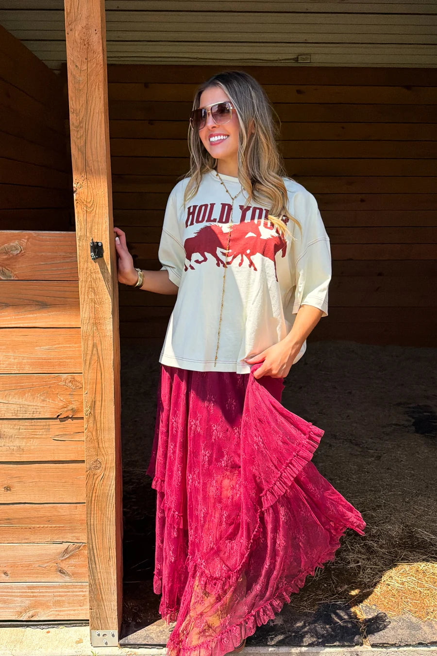 PREORDER: Autumn Blooming Maxi Skirt