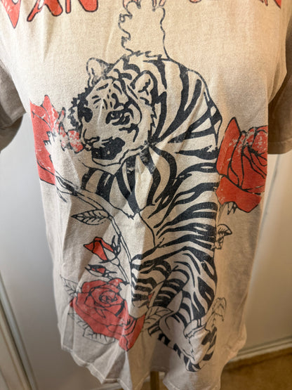 Amber Moon Revival: 100% Cotton Van Halen Women's Tiger Tee