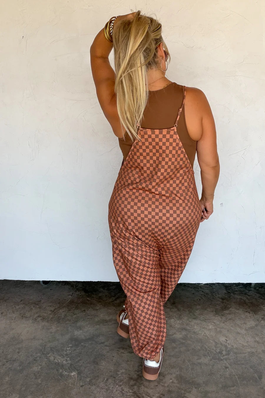 PREORDER: Checkerboard Terry Romper