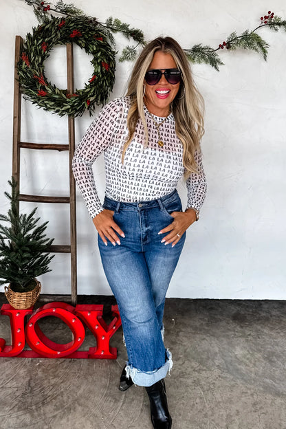 PREORDER: Christmas Dress It Up Mesh Tops