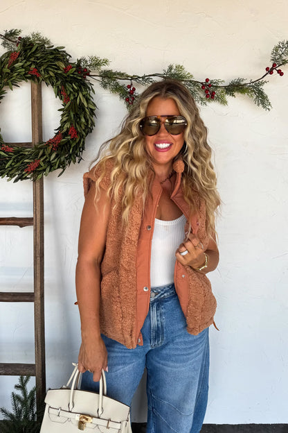 PREORDER: Linden Sherpa Vest Jacket