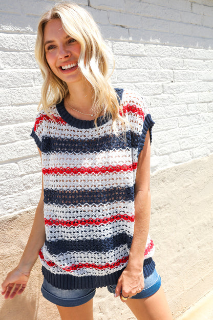 Patriotic Summer Sweater