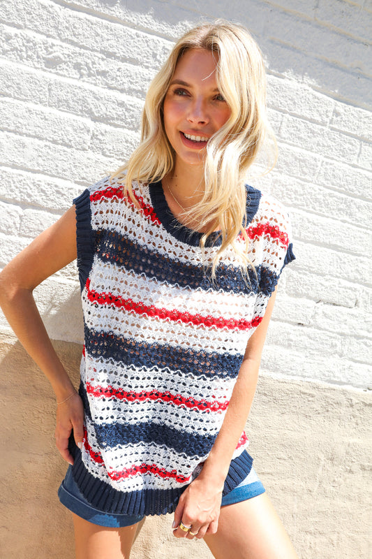 Patriotic Summer Sweater