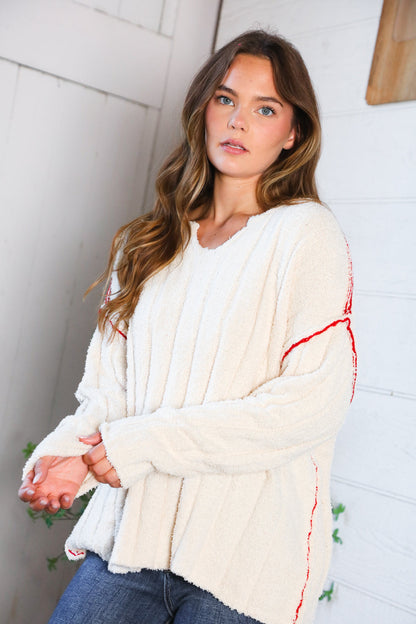 Snuggle Me Sweater in Cream