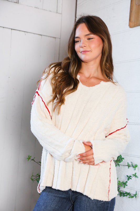 Snuggle Me Sweater in Cream