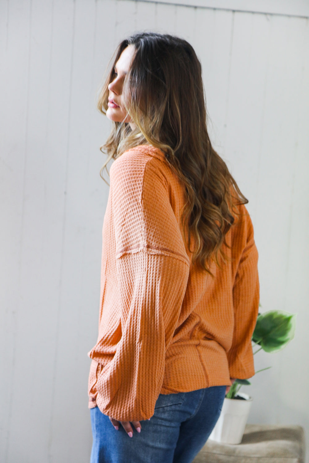 Pumpkin Spice Henley