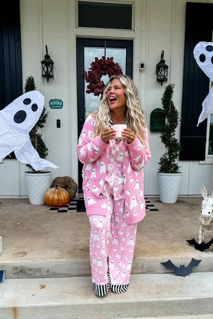 Pink Ghost Cloud Cardigan