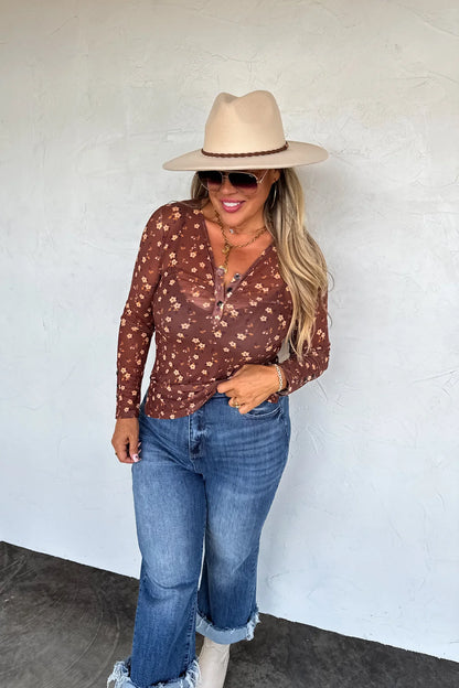 PREORDER: Annie V-Neck Mesh Top
