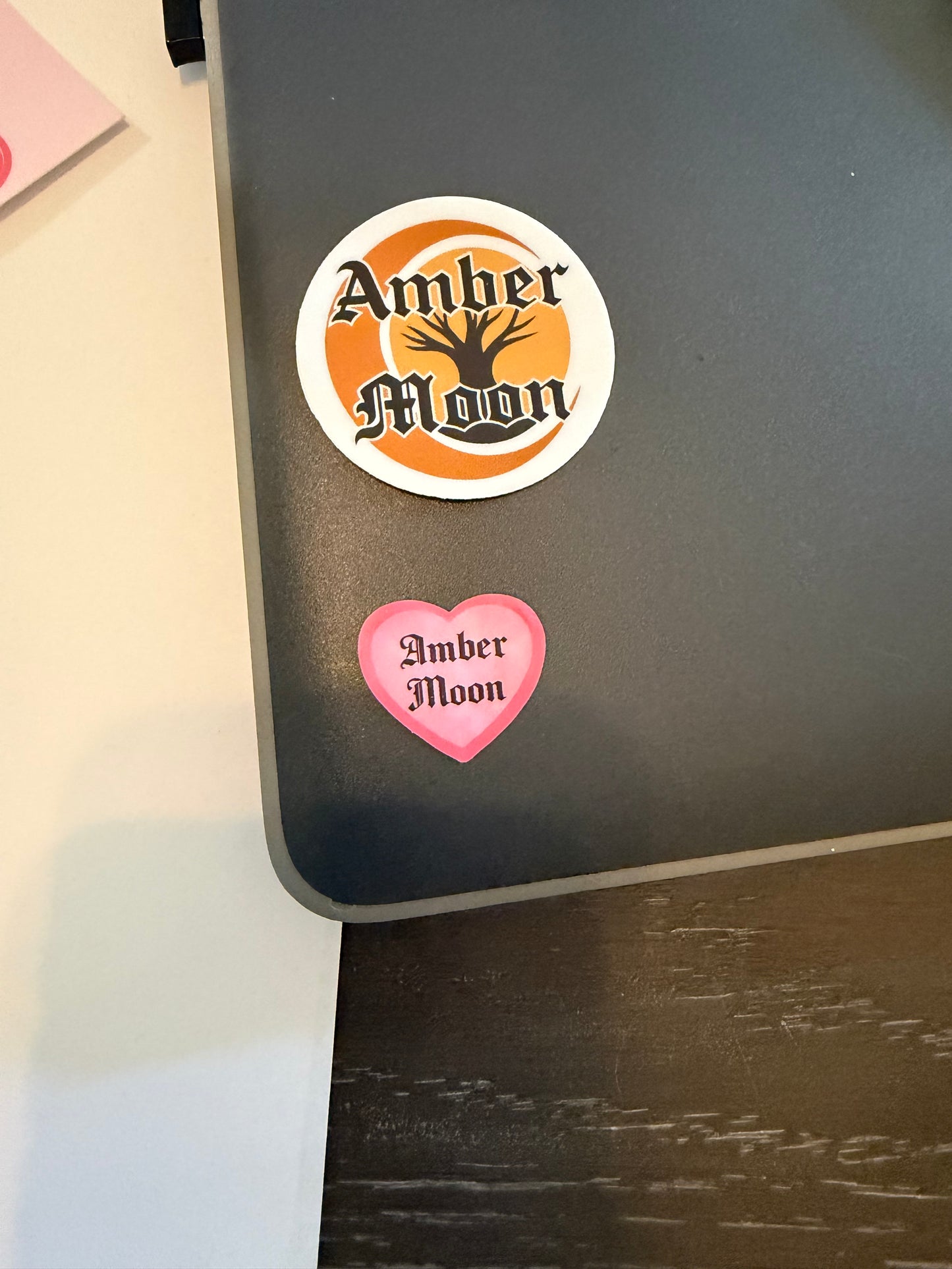 Amber Moon 2nd Logo Stickers