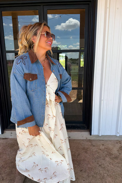 PREORDER: Cowboy Romance Denim Jacket