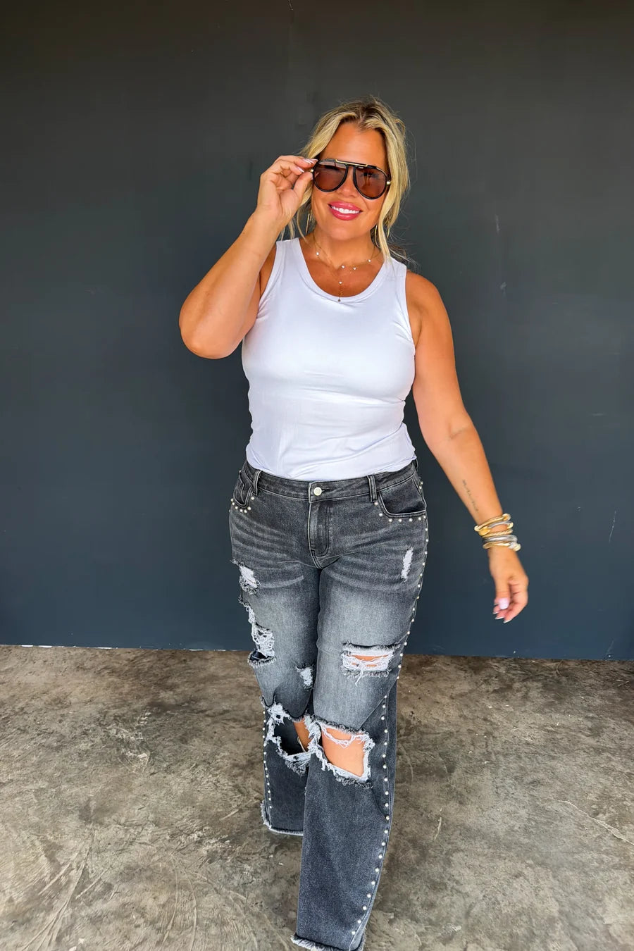 PREORDER: Off the Grid Studded Jeans