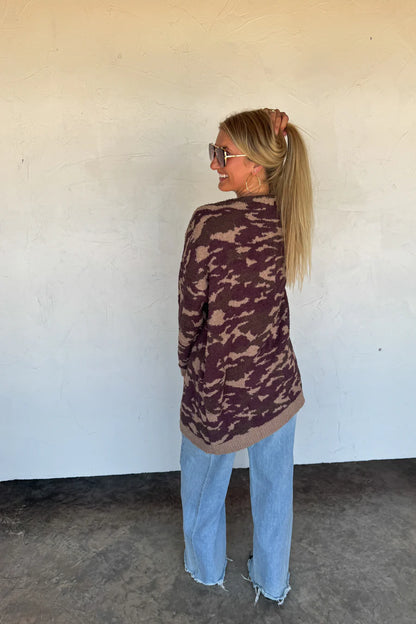 Preorder: Camo Cloud Cardigan